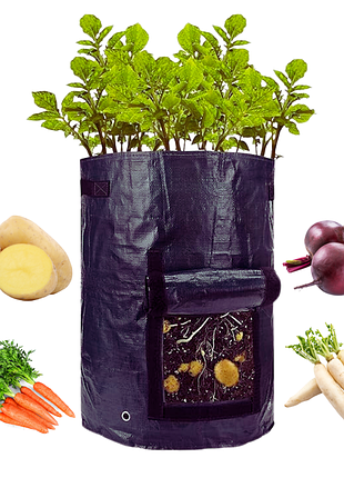 Плантатор для картофеля, мешок, вазон, сумка для картошки и корнеплодов, огорода ,размер 35х45 см