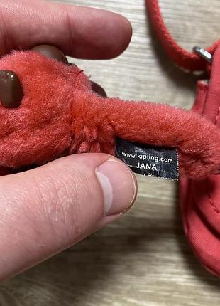 Оригінальна сумка / мессенджер kipling nylon crinkle red mini сумка нейлонова з мавпою 6