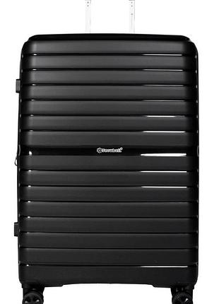 Чемодан snowball 49203 цвет чёрный размер большой l