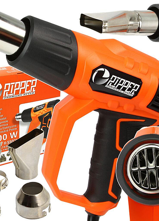 Фен будівельний мережевий mar-pol ripper 1000/2000 вт 350/550 °c (m04050)