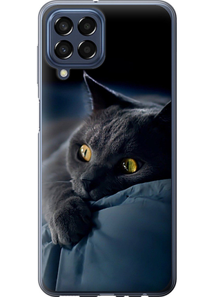 Чехол на samsung galaxy m33 m336b дымчатый кот "825u-2633-851"