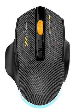 Миша бездротова з акумулятором і підсвіткою mikespn w601 black