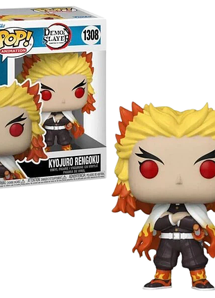 Фігурка фанко поп клинок розсікаючий демонів кеджуро ренгоку funko pop demon slayer rengoku ds r 1308