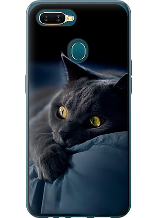 Чохол на oppo a12 димчастий кіт "825u-2557-851"