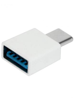 Otg переходник usb type-c usb адаптер / otg адаптер белый 3