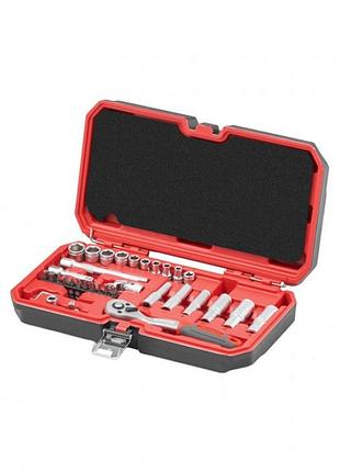 Набор инструментов 1/4" 36ед intertool et-9036 в кейсе