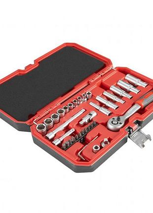Набор инструментов 1/4" 36ед intertool et-9036 в кейсе 3