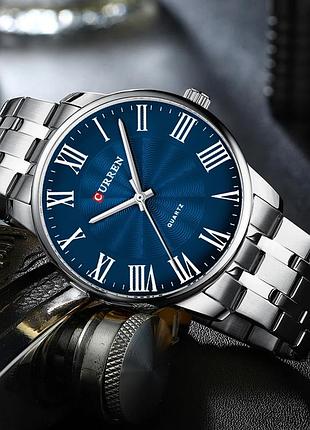 Curren 8422 silver-blue 2