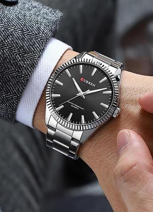 Curren 8425 silver-black 3