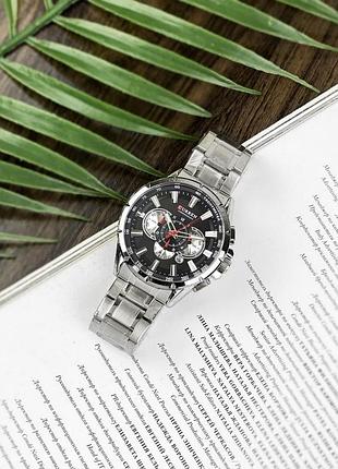 Curren 8363 silver-black 5