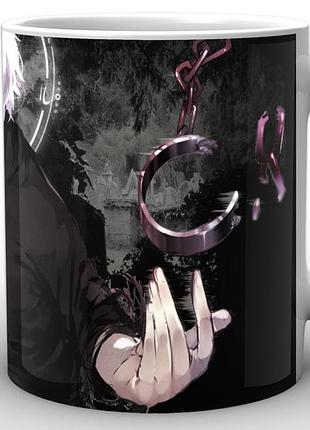 Кружка geek land біла tokyo ghoul токійський гуль постер tg.02.012