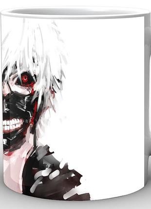 Кружка geek land біла tokyo ghoul токійський гуль маска tg.02.006