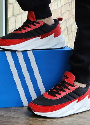 Кросівки adidas $harks червоні чоловічі адідас чорні акули (розміри: 41,42,43,44) відео огляд