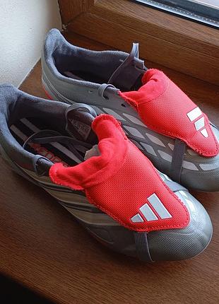 Футбольные бутсы adidas predator league fold-over tongue fg finishers steel k16299 оригинал р.35