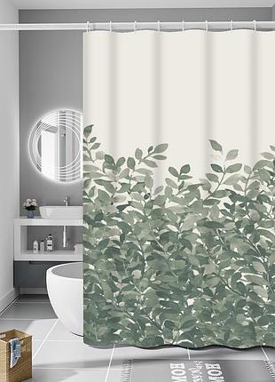Шторка для ванны из полиэстера водонепроницаемая bathlux 180x180 см с кольцами, занавеска для ванной комнаты