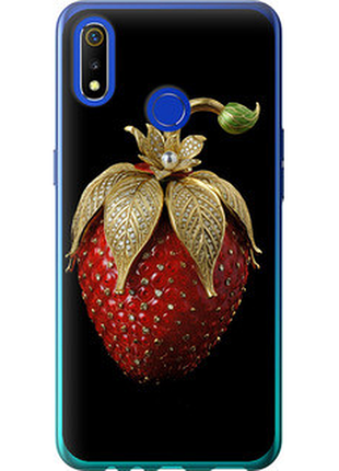 Чехол на realme 3 клубника v3 "5638u-1869-851"