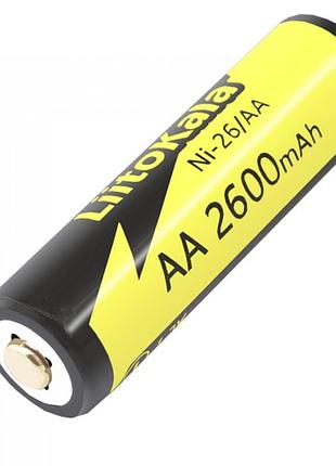 Аккумулятор aa, liitokala ni-26/aa, 1.2v, 2600mah, оригинал