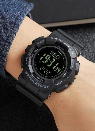 Skmei 2077bk black+compass 3