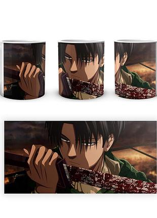 Кружка geekland attack on titan атака титанів леві aot 002.12