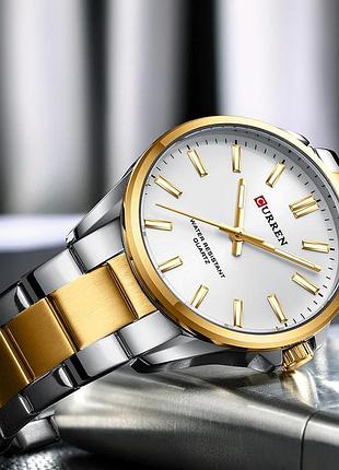 Curren 9090 silver-gold-silver 4
