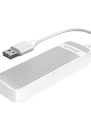 Usb-хаб orico usb 2.0 4 порта (fl02-wh-bp)