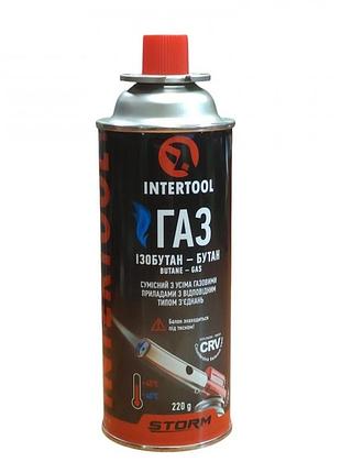 Балон газовий 220 г 400 мл intertool storm gs-0022