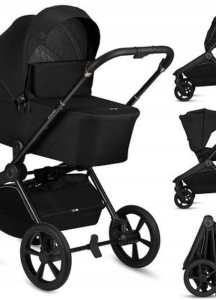 Універсальна коляска 2 в 1 lionelo freya 2in1 black onyx