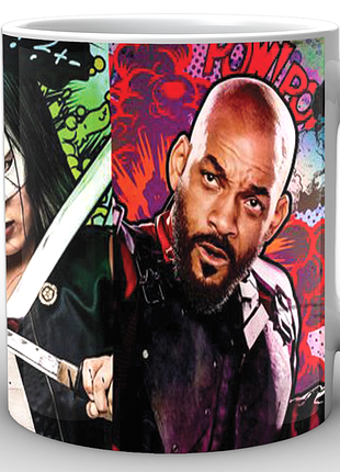 Кружка geekland белая отряд самоубийц suicide squad капитан бумеранг, катана, уилл ss.02.037
