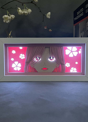 Світильник багатошаровий нічник 3d з ефектом аніме нана нана комацу nana nana komatsu на пульті керування 20 см nl3d n nk