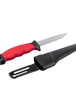 Нож 100 мм, с чехлом intertool ht-0536