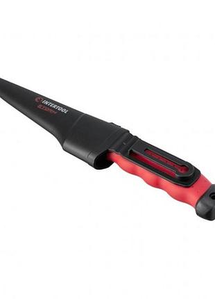 Нож 100 мм, с чехлом intertool ht-0536 2