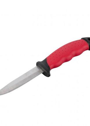 Нож 100 мм, с чехлом intertool ht-0536 3