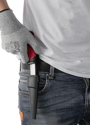Нож 100 мм, с чехлом intertool ht-0536 8