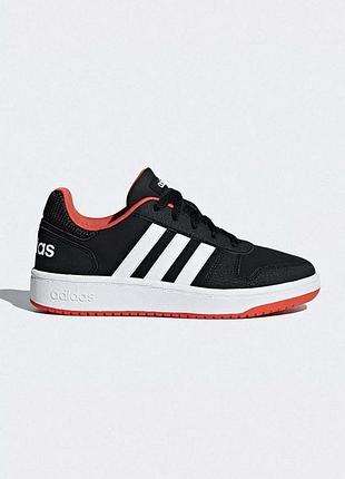 Чорні кросівки adidas hoops 2.0
