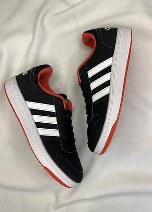 Чорні кросівки adidas hoops 2.0 3