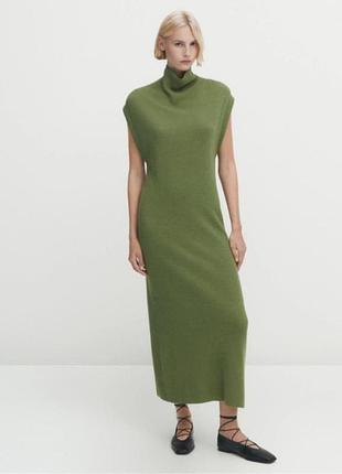 Шерстяна сукня жилет massimo dutti