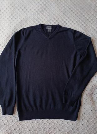 Пуловер h&m з шерсті мериноса (merino wool) теплий джемпер шерстяний кофта светр