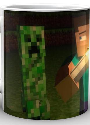 Кухоль geekland minecraft майнкрафт ліхтарик mс.02.038