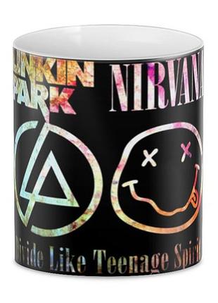 Кружка geekland рок linkin park and nirvana