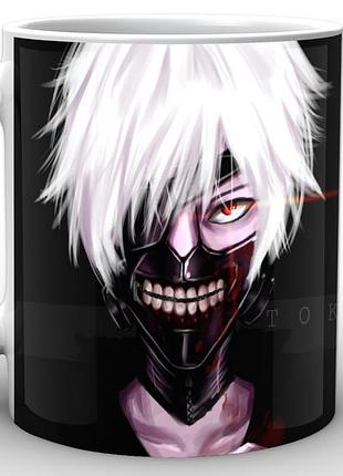 Кухоль geek land білий tokyo ghoul токійський гуль чорний фон tg.02.009