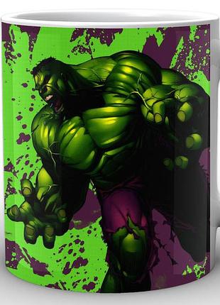 Кухоль geek land білий халк hulk фіолетовий фон hu.02.010