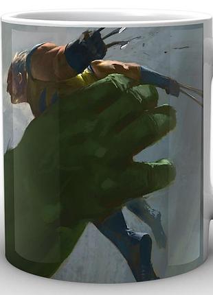 Кухоль geek land білий халк hulk wolverine hu.02.020