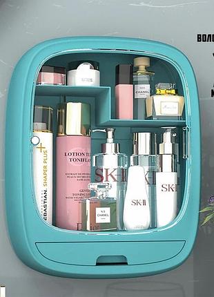 Органайзер для косметики настінний u-beauty wall cosmetic box підвісний б'юті бокс із прозорими дверцятами та ящик