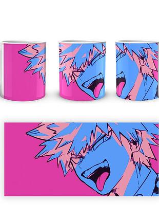 Кружка geekland моя геройская академия my hero academia бакуго на розовом фоне mha 02.539