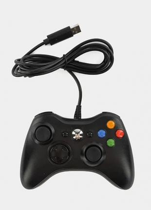 Джойстик pc360 в стиле xbox проводной usb для компьютера черный