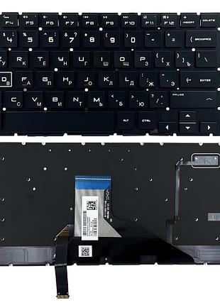 Клавиатура hp omen 15-dh 15-dc черная без рамки прямой enter подсветка rgb original prc (910300206930)