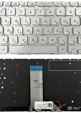 Кавиатура для ноутбука asus x409 f409 a412 x412 m415 x415 r427 r465 y4200 прямой enter подсветка original prc (aexkpu00010)