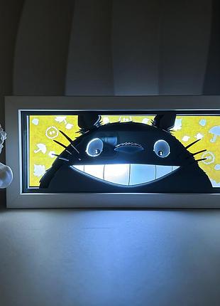 Світильник багатошаровий нічник 3d з ефектом аніме мій сусід тоторо tonari no totoro на пульті керування 20 см nl3d tnt t