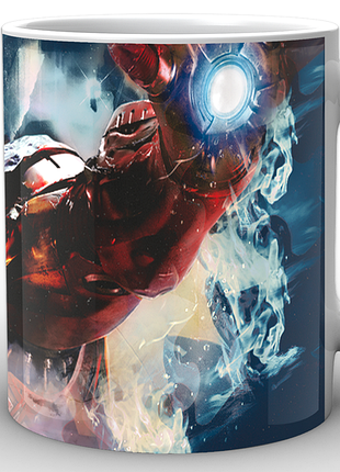 Кружка geekland біла залізна людина iron man герой im.02.013