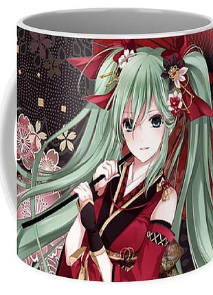 Кружка вокалоиды vocaloid хацунэ мику hatsune miku японский фон vc 02.06